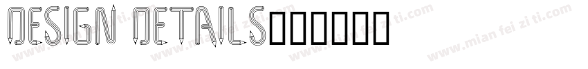 DESIGN DETAILS字体转换